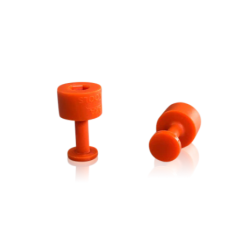  Ventosa redonda lisa naranja Laka 9mm