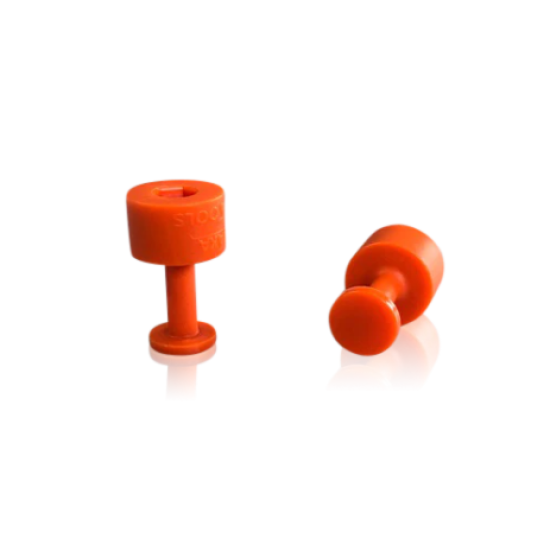  Ventosa redonda lisa naranja Laka 9mm