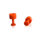  Ventosa redonda lisa naranja Laka 9mm