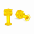 Kit com 05 Ventosas KecoTabs Hexagonal color oro 9mm
