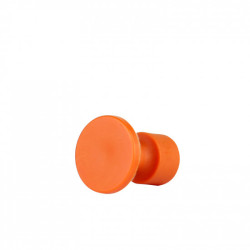 Ventosa Laka redonda lisa naranja – 12 mm