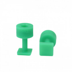 Ventosa Laka quadrada lisa verde - 10 mm Ventosa Laka quadrada lisa verde - 10 mm