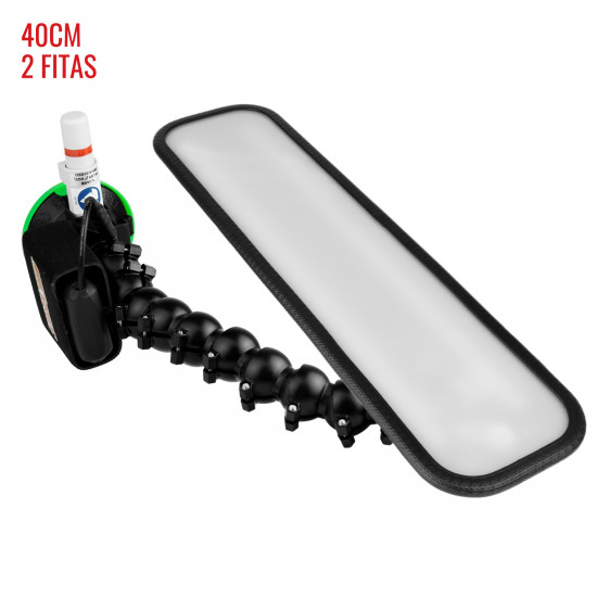 Lámpara Slim PRO Light (40 cm) 2 tiras con ventosa americana, batería y soporte lateral.