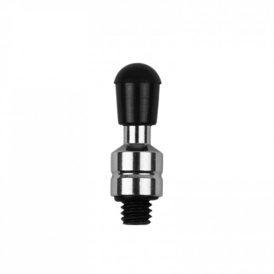 Punta roscada de metal T12B de 6mm con funda negra