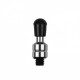 Punta roscada de metal T12B de 6mm con funda negra