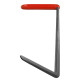 HM2D Varilla multifuncional 68 cm x 8 mm - 45º hacia afuera y derecha