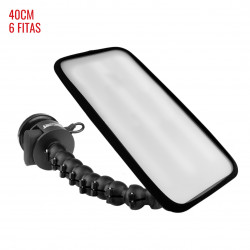 Lámpara con caja plástica Street PRO Light (40 cm) de 6 cintas con base magnética, batería y 18 gomos con regulación Lámpara con caja plástica Street PRO Light (40 cm) de 6 cintas con base magnética, batería y 18 gomos con regulación