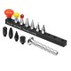 Kit pin de aluminio con 11 puntas roscadas