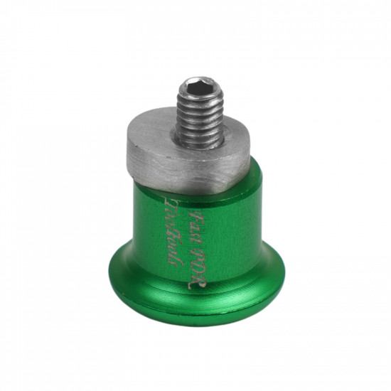 Ventosa de aluminio para pegamento frío - 22mm - Verde Ventosa de aluminio para pegamento frío - 22mm - Verde