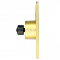 Ventosa de alumínio para cola fria - 75mm - Larga - Dourada