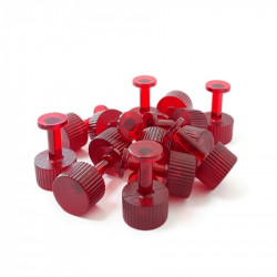 Kit 10 Ventosas HD redonda vermelha - 7mm