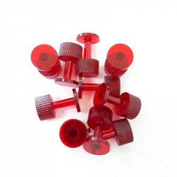 Kit 10 Ventosas HD redonda vermelha - 13mm