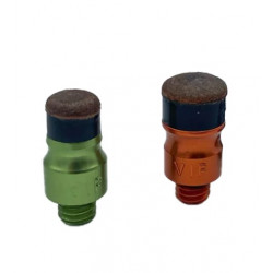 Juego de 2 puntas en cuero intercambiables atornilladas VIP Juego de 2 puntas en cuero intercambiables atornilladas VIP