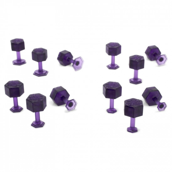 Kit de 12 Ventosas Keco Hexagonales - Variadas