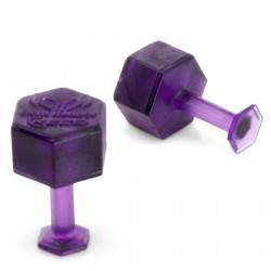 Kit com 10 Ventosas KecoTabs Hexagonal color morado 8mm Kit com 10 Ventosas KecoTabs Hexagonal color morado 8mm