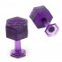 Kit com 10 Ventosas KecoTabs Hexagonal color morado 10mm