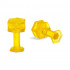 Kit con 05 Ventosas KecoTabs Hexagonal color oro 11mm