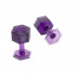 Kit con 10 Ventosas KecoTabs Hexagonal color morado 12 mm