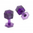 Kit con 10 Ventosas KecoTabs Hexagonal color morado 14mm