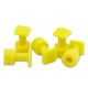 Kit 05 ventosas Laka cuadrada amarilla 12 mm