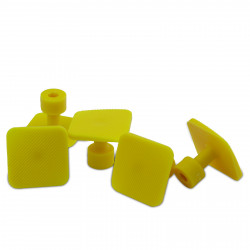 Kit 05 ventosas Laka cuadrada amarilla 27 mm Kit 05 ventosas Laka cuadrada amarilla 27 mm