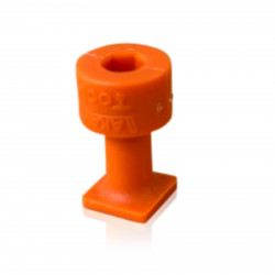 Ventosa Laka quadrada lisa naranja - 10 mm Ventosa Laka quadrada lisa naranja - 10 mm
