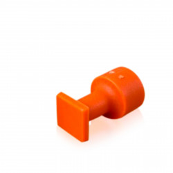 Ventosa Laka quadrada lisa laranja - 15 mm Ventosa Laka quadrada lisa laranja - 15 mm
