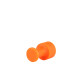 Ventosa Laka redonda lisa naranja - 10 mm