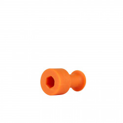 Ventosa Laka redonda lisa naranja - 10 mm Ventosa Laka redonda lisa naranja - 10 mm