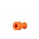 Ventosa Laka redonda lisa naranja - 10 mm