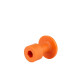 Ventosa Laka redonda lisa naranja - 18 mm