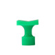 Ventosa Laka rectangular verde 30 mm x 20 mm