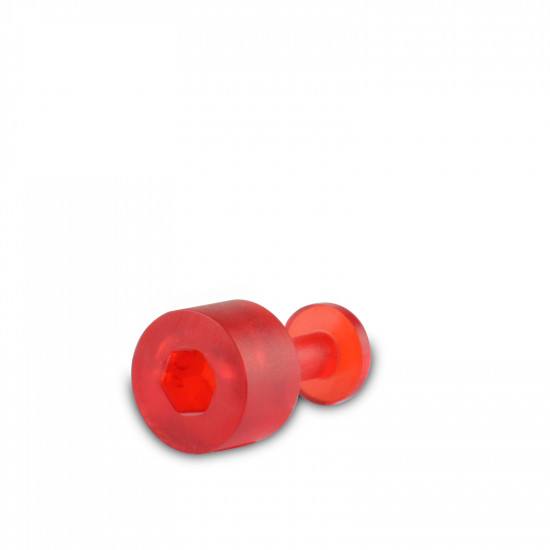 Ventosa Laka redonda lisa roja - 9 mm Ventosa Laka redonda lisa roja - 9 mm