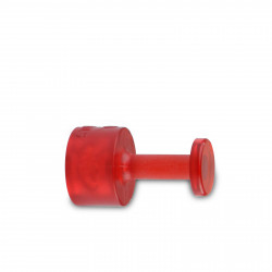 Ventosa Laka redonda lisa roja - 9 mm