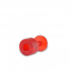 Ventosa Laka redonda lisa vermelha - 7 mm Ventosa Laka redonda lisa vermelha - 7 mm