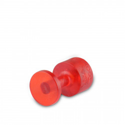 Ventosa Laka redonda lisa vermelha - 10 mm