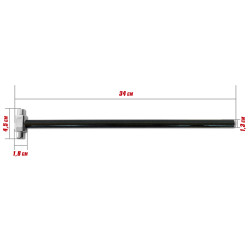 Martillo de fibra de carbono e inox