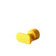 Ventosa Laka rectangular amarilla - 10x20 mm