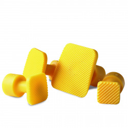 Kit 04 ventosas Laka cuadradas amarillas Kit 04 ventosas Laka cuadradas amarillas